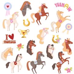  Tatuoinnit - Söpöt hevoset, 21 kpl